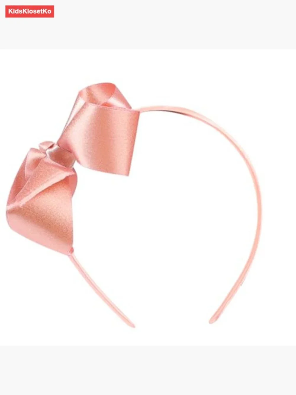 Metallic Grosgrain Ribbon Hair Bow Headbands for Kids - Pack of 1